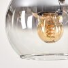 Koyoto Hanglamp, Kogellampje, Hanglamp Natuurlijke kleuren, Zwart, 3-lichts