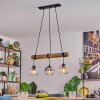 Koyoto Hanglamp, Kogellampje, Hanglamp Natuurlijke kleuren, Zwart, 3-lichts