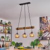 Koyoto Hanglamp, Kogellampje, Hanglamp Natuurlijke kleuren, Zwart, 3-lichts