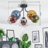 Koyoto Plafondlamp, Kogellampje 52 cm Blauw, Chroom, Goud, Groen, Koperkleurig, Rookkleurig, 5-lichts