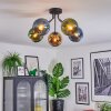 Koyoto Plafondlamp, Kogellampje 52 cm Blauw, Goud, Groen, 5-lichts
