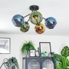 Koyoto Plafondlamp, Kogellampje 52 cm Blauw, Goud, Groen, 5-lichts