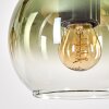 Koyoto Hanglamp, Kogellampje, Hanglamp Natuurlijke kleuren, Zwart, 3-lichts