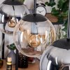 Gastor Hanglamp, Kogellampje, Hanglamp Amber, Duidelijk, Rookkleurig, 3-lichts