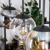 Gastor Hanglamp, Kogellampje, Hanglamp Amber, Duidelijk, Rookkleurig, 3-lichts