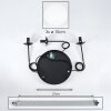 Gastor Hanglamp, Kogellampje, Hanglamp Wit, 3-lichts