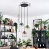 Gastor Hanglamp, Kogellampje, Hanglamp Blauw, Groen, Duidelijk, Koperkleurig, 3-lichts