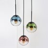 Gastor Hanglamp, Kogellampje, Hanglamp Blauw, Groen, Duidelijk, Koperkleurig, 3-lichts