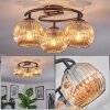 Ripoll Plafondlamp, Kogellampje Amber, 3-lichts