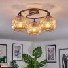 Ripoll Plafondlamp, Kogellampje Amber, 3-lichts
