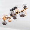Chehalis Plafondlamp, Kogellampje Goud, Zwart, 10-lichts