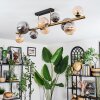 Chehalis Plafondlamp, Kogellampje Goud, Zwart, 10-lichts