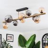 Chehalis Plafondlamp, Kogellampje Goud, Zwart, 10-lichts