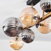 Chehalis Plafondlamp, Kogellampje Goud, Zwart, 10-lichts