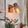 Nelar Wandlamp, Muurspot Brons, Chroom, 1-licht
