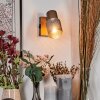 Nelar Wandlamp, Muurspot Brons, Chroom, 1-licht