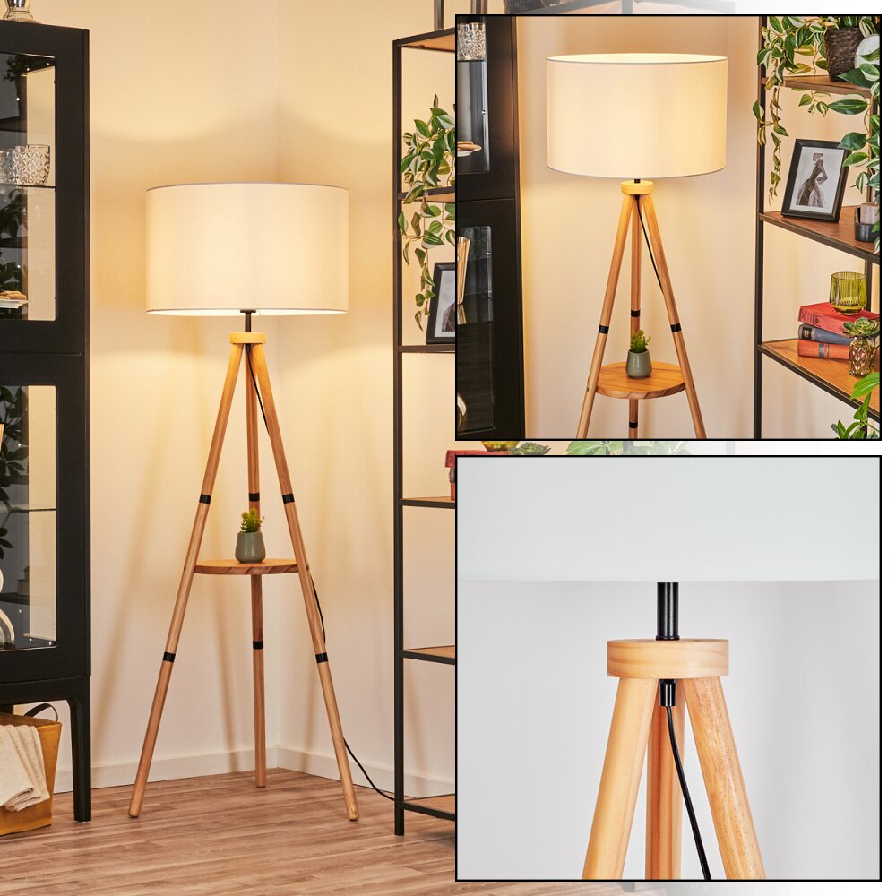 Flemming Staande lamp Natuurlijke kleuren, Zwart, 1-licht main product photo