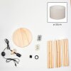 Flemming Staande lamp Natuurlijke kleuren, Zwart, 1-licht