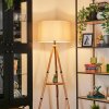 Flemming Staande lamp Natuurlijke kleuren, Zwart, 1-licht
