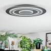 Lidor Plafondlamp LED Zwart, 1-licht