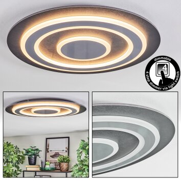 Lidor Plafondlamp LED Zwart, 1-licht