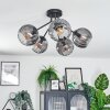 Koyoto Plafondlamp, Kogellampje 52 cm Rookkleurig, 5-lichts