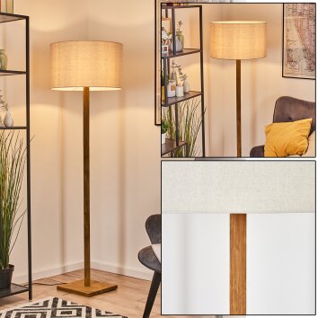 Flemming Staande lamp Natuurlijke kleuren, 1-licht Flemming Staande lamp Natuurlijke kleuren, 1-licht