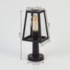 Juanico Padverlichting Duidelijk, Zwart, 1-licht