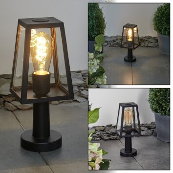 Juanico Padverlichting Duidelijk, Zwart, 1-licht