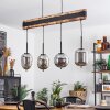 Pedreles Hanglamp Natuurlijke kleuren, Zwart, 4-lichts