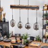 Pedreles Hanglamp Natuurlijke kleuren, Zwart, 4-lichts