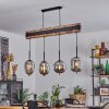 Pedreles Hanglamp Natuurlijke kleuren, Zwart, 4-lichts