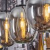 Pedreles Hanglamp Natuurlijke kleuren, Zwart, 4-lichts