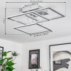 Marcus Plafondlamp LED Zilver, 1-licht