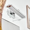 Morges Spiegellamp LED Chroom, Wit, 1-licht