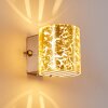 Bamako Muurlamp Nikkel mat, 1-licht