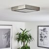 Finsrud Plafondlamp LED Nikkel mat, 1-licht