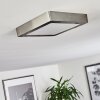 Finsrud Plafondlamp LED Nikkel mat, 1-licht