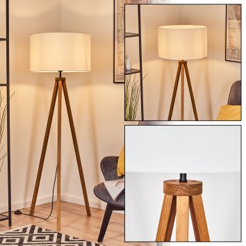 Flemming Staande lamp Natuurlijke kleuren, Zwart, 1-licht