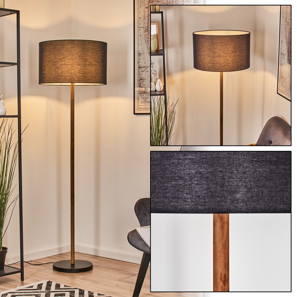 Flemming Staande lamp Natuurlijke kleuren, Zwart, 1-licht main product photo