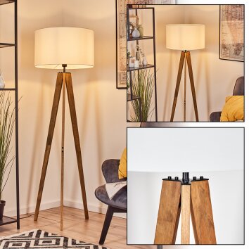 Flemming Staande lamp Natuurlijke kleuren, Zwart, 1-licht