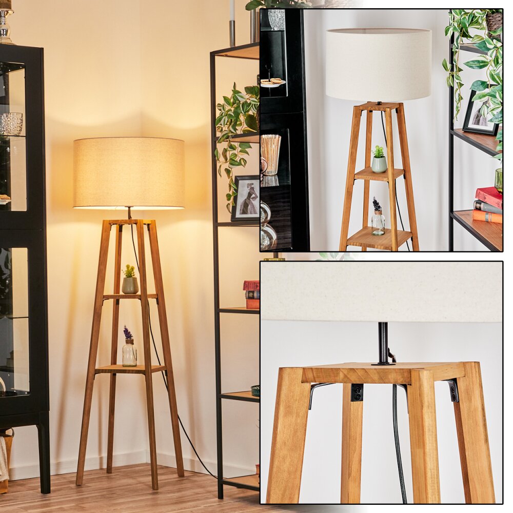 Flemming Staande lamp Natuurlijke kleuren, Zwart, 1-licht main product photo