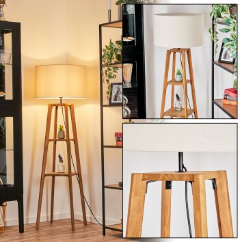 Flemming Staande lamp Natuurlijke kleuren, Zwart, 1-licht Flemming Staande lamp Natuurlijke kleuren, Zwart, 1-licht