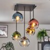 Koyoto Plafondlamp, Kogellampje Blauw, Goud, Groen, Duidelijk, Koperkleurig, Rookkleurig, 5-lichts