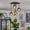 Koyoto Plafondlamp, Kogellampje Blauw, Goud, Groen, Duidelijk, Koperkleurig, Rookkleurig, 5-lichts