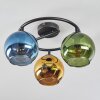 Koyoto Plafondlamp, Kogellampje 37 cm Blauw, Goud, Groen, 3-lichts