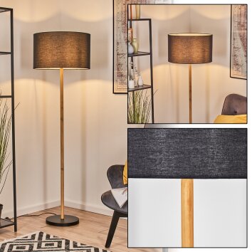 Flemming Staande lamp Natuurlijke kleuren, Zwart, 1-licht Flemming Staande lamp Natuurlijke kleuren, Zwart, 1-licht