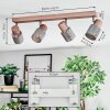 Nelar Plafondlamp, Plafondspot Brons, Chroom, 4-lichts