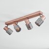 Nelar Plafondlamp, Plafondspot Brons, Chroom, 4-lichts