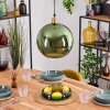 Koyoto Hanglamp, Kogellampje, Hanglamp Goud, 1-licht